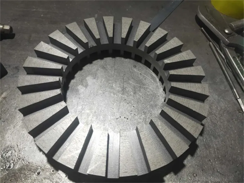 eksenel akı stator laminasyonu